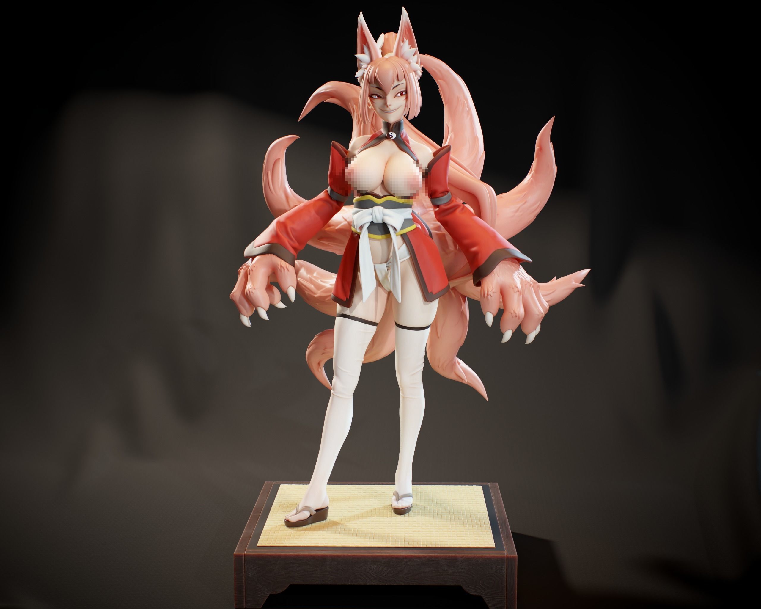 Monster Girl Quest Yao 3D print model_6