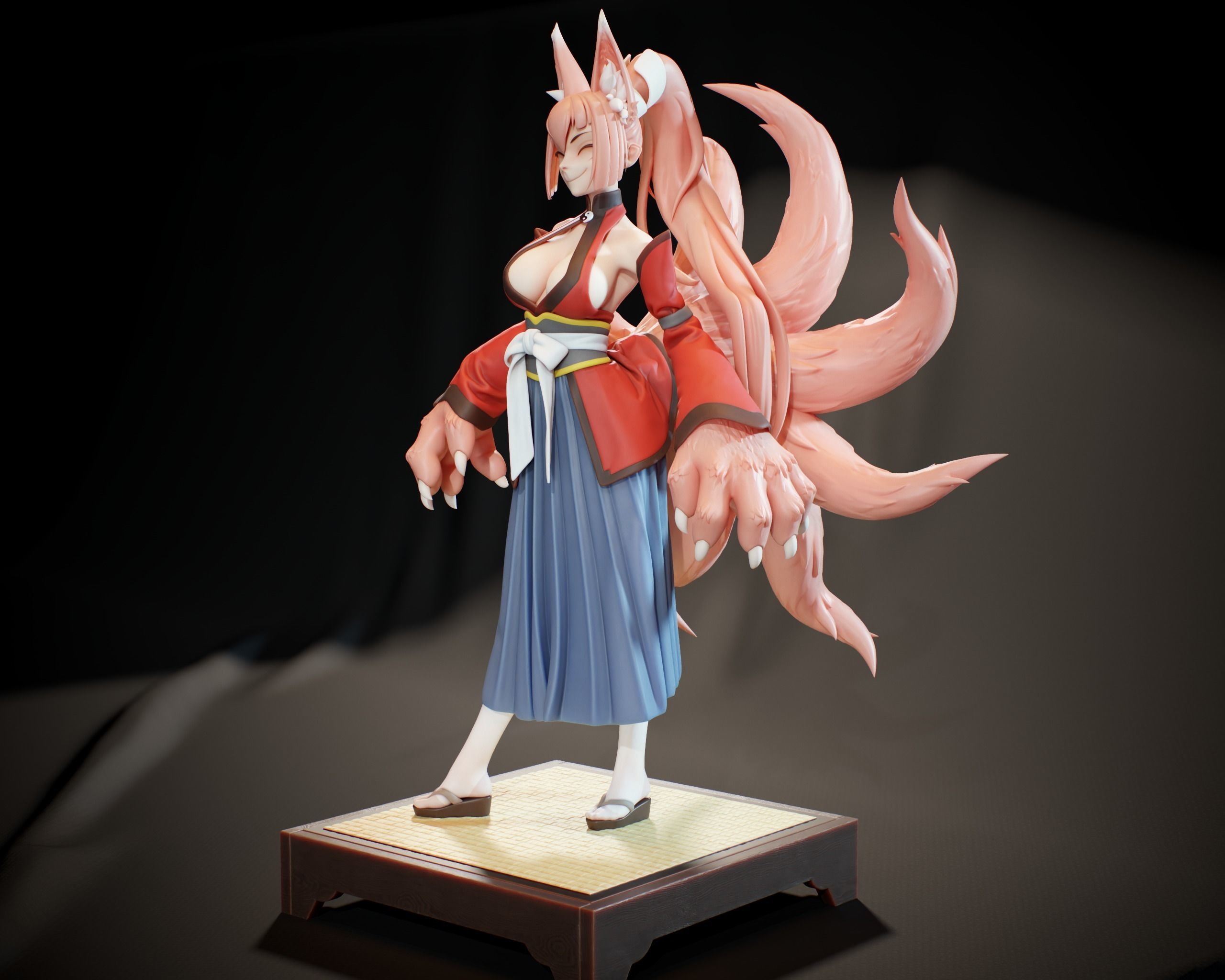 Monster Girl Quest Yao 3D print model_4