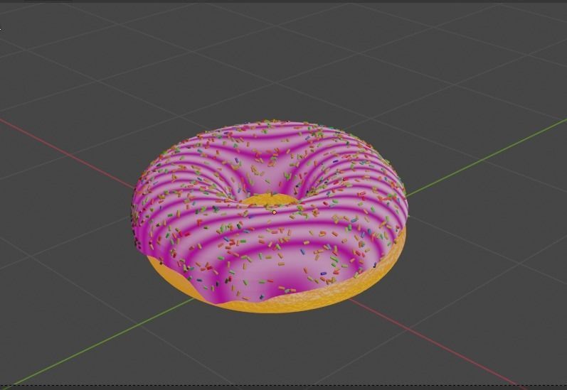 Donut 3D model_1