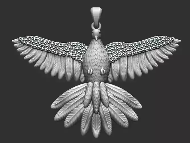 Holy Spirit - Dove - with gems - Espirito Santo 3D print model