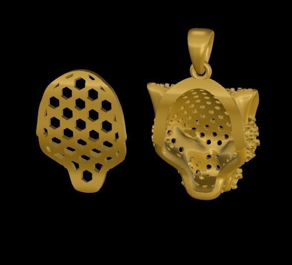 Panther Pendant 3D print model_10