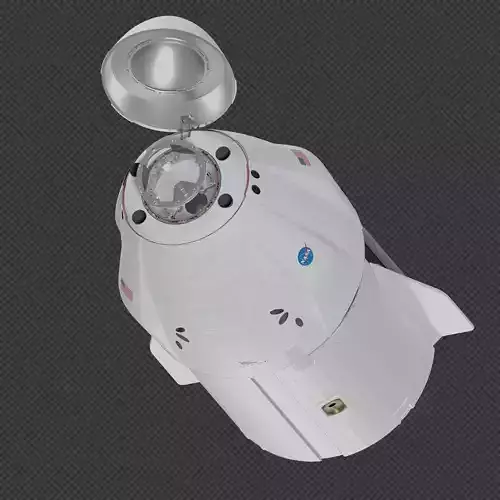 SpaceX Dragon 2 Cargo 3D model