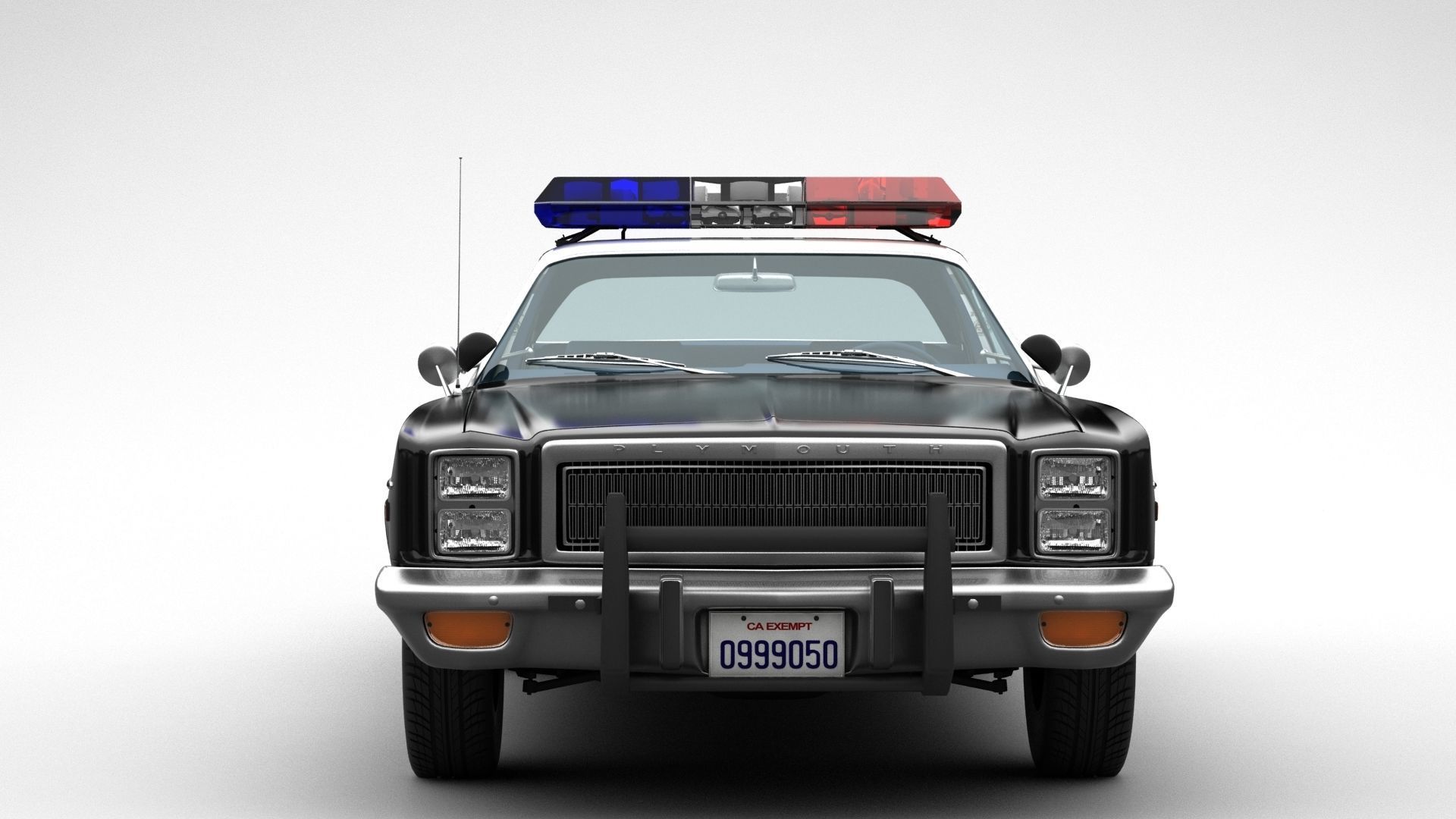 Plymouth Fury Police 1978 3D model_10