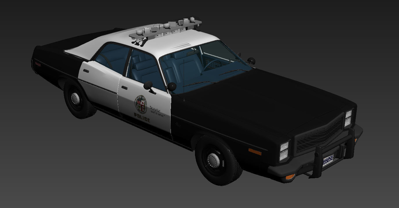 Plymouth Fury Police 1978 3D model_14