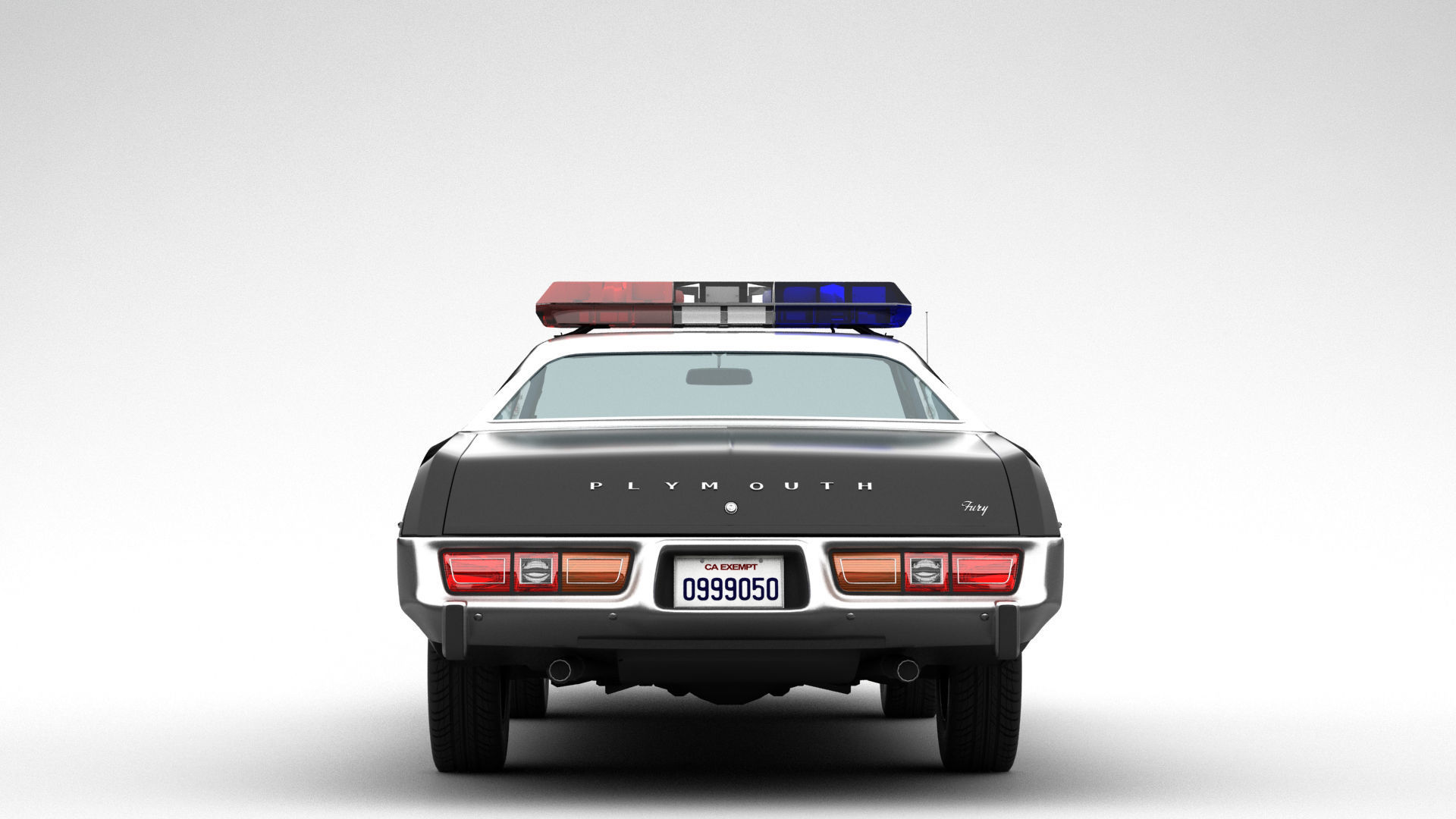 Plymouth Fury Police 1978 3D model_5