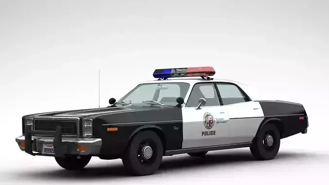 Plymouth Fury Police 1978 3D model