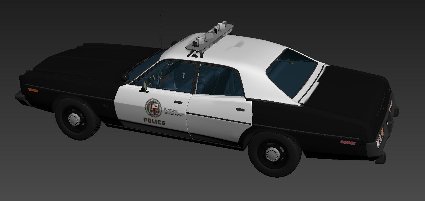 Plymouth Fury Police 1978 3D model_13
