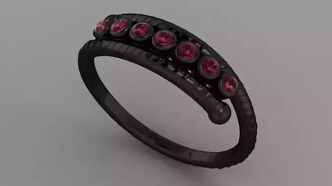 dragon tail daimond band 3D print model