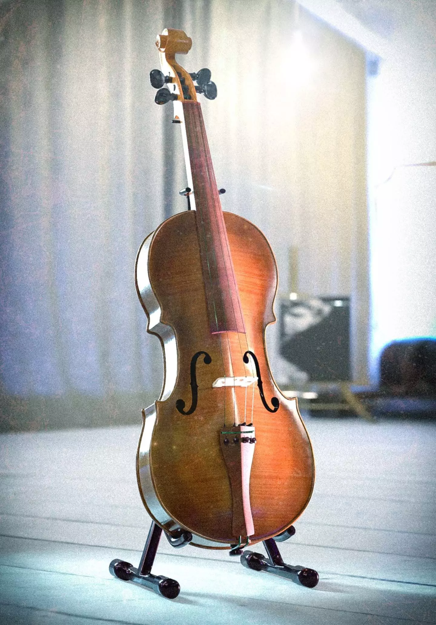 Violin 3D model_0