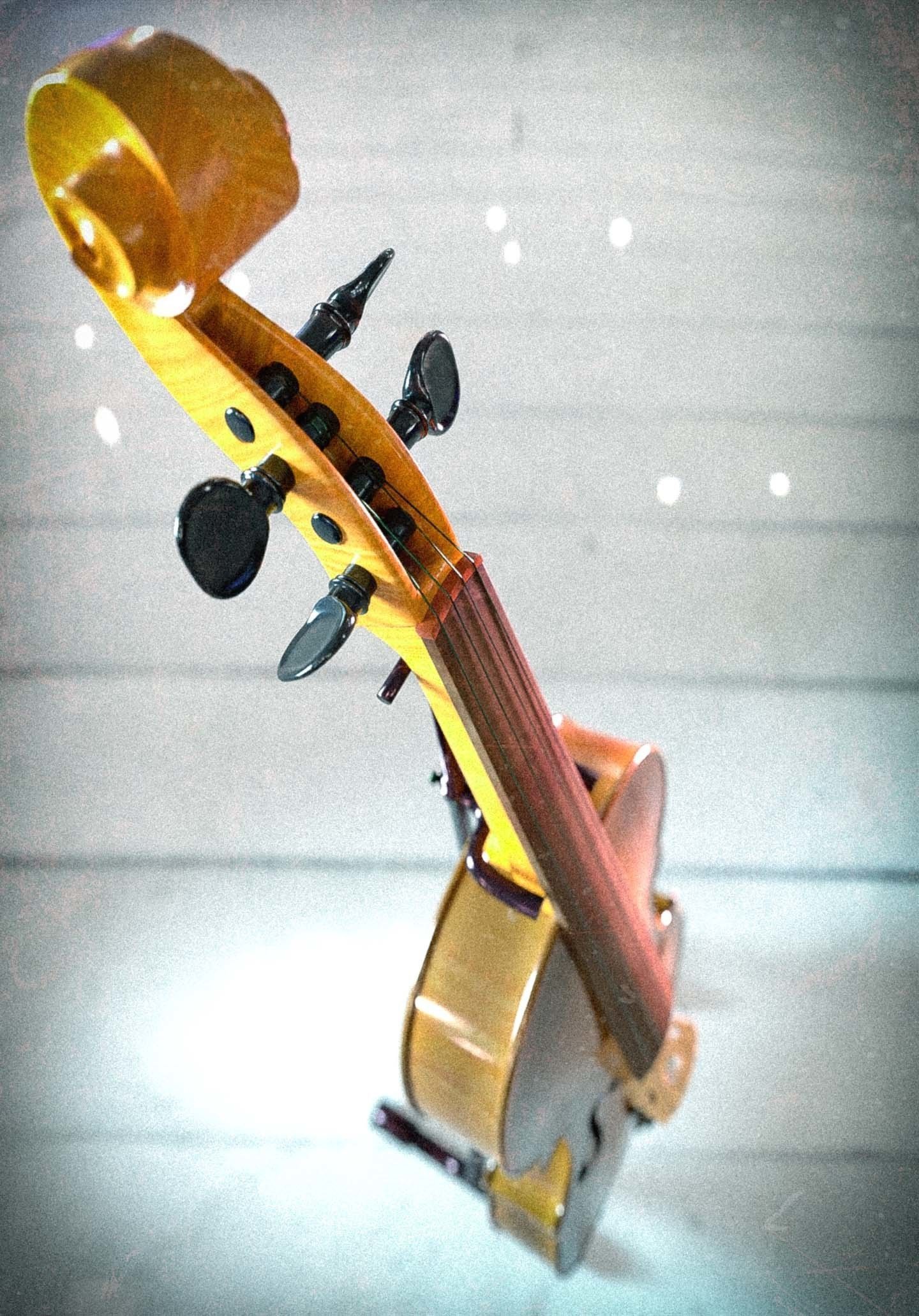 Violin 3D model_5