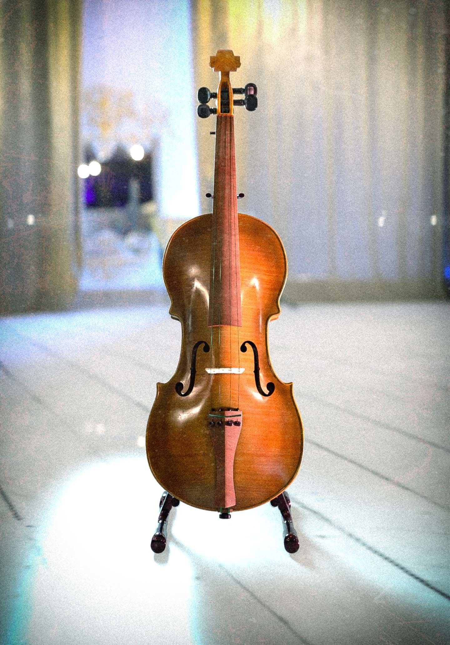 Violin 3D model_2