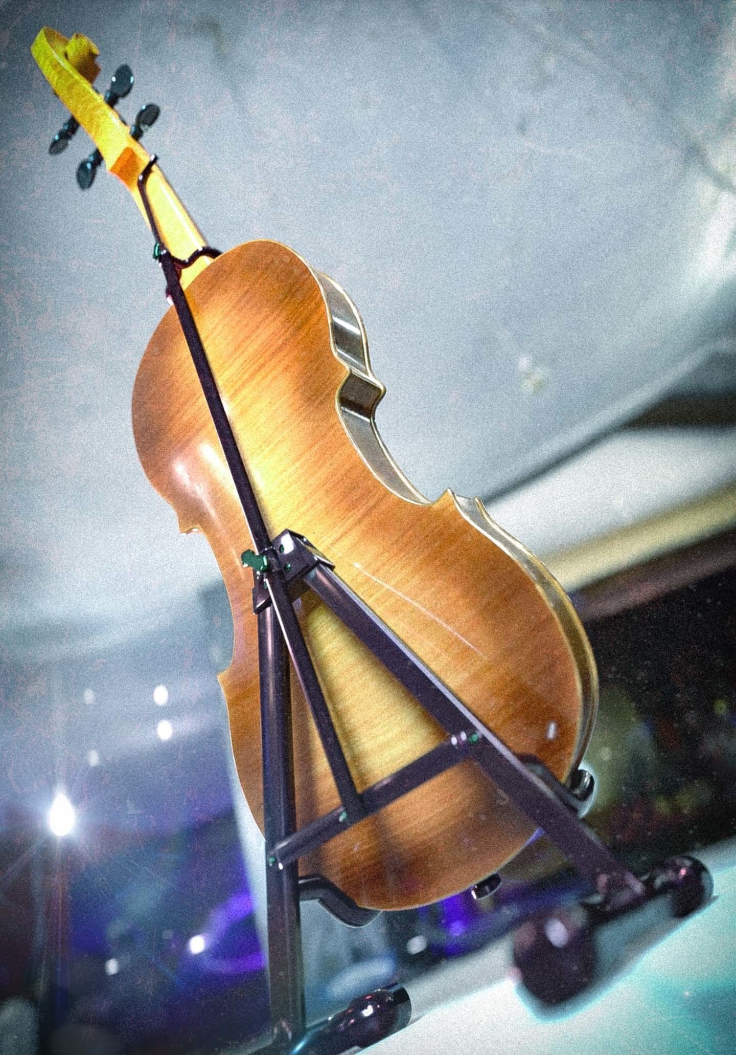 Violin 3D model_3