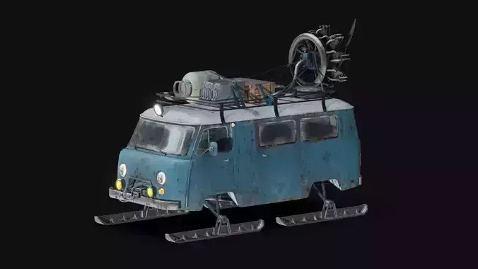 Buchanka Snow Glider Free low-poly 3D model