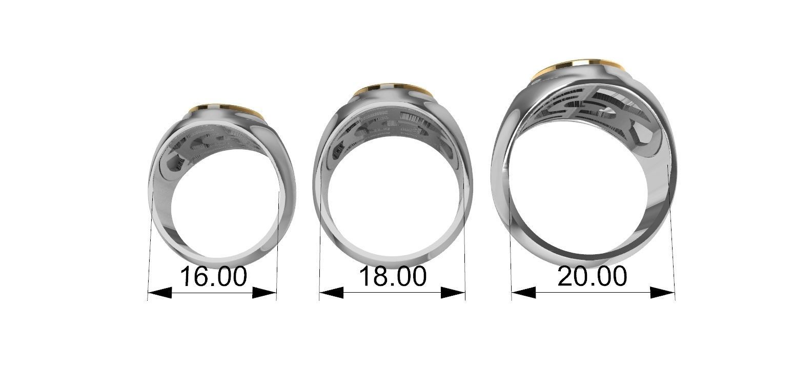 Masonic Compass Ring  and Bonus  3D print model_1