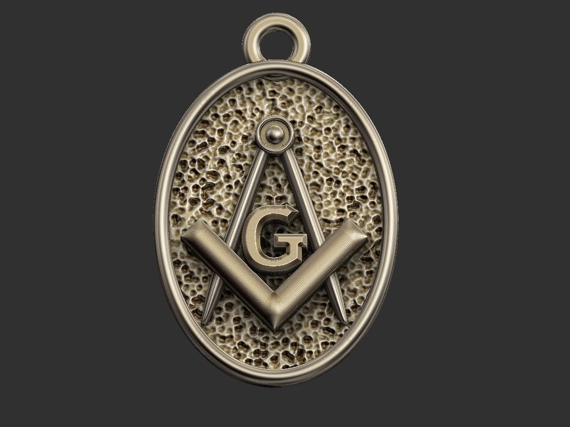 Masonic Compass Ring  and Bonus  3D print model_22