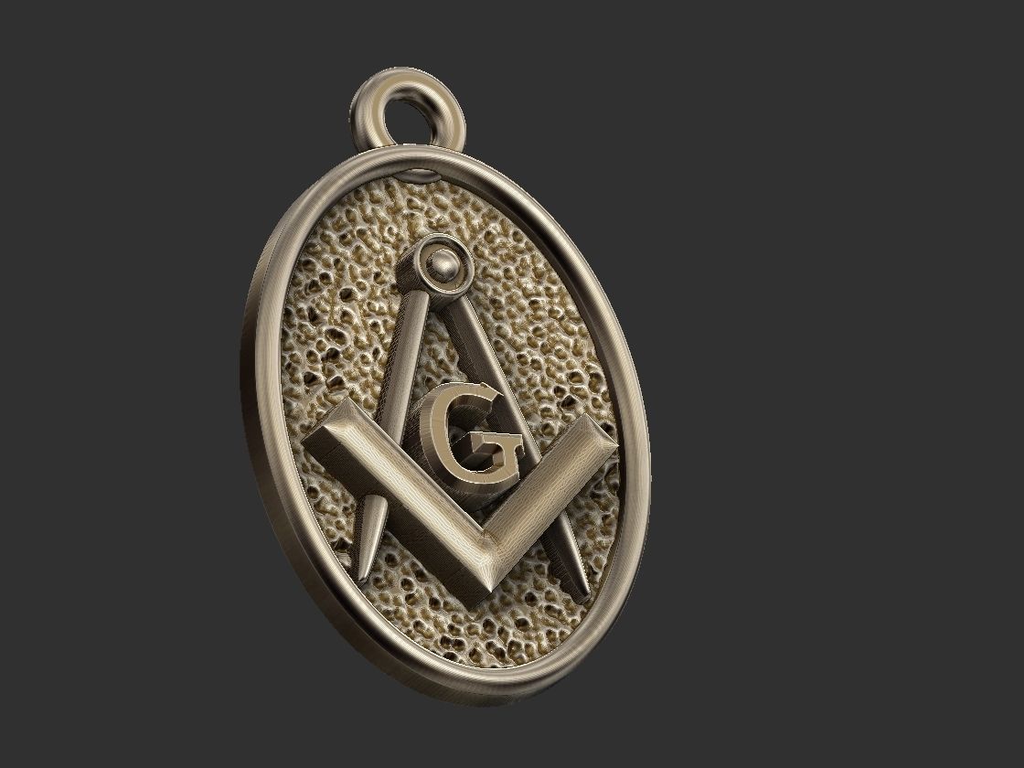 Masonic Compass Ring  and Bonus  3D print model_23
