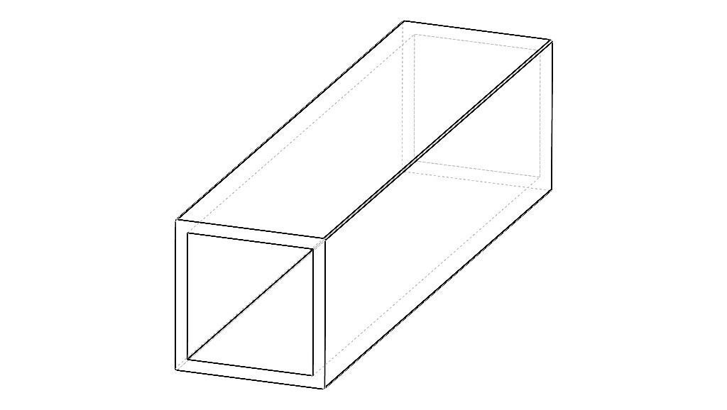 Extruded Aluminium Profile Enclosures Set for Square Tube Low-poly 3D model_19