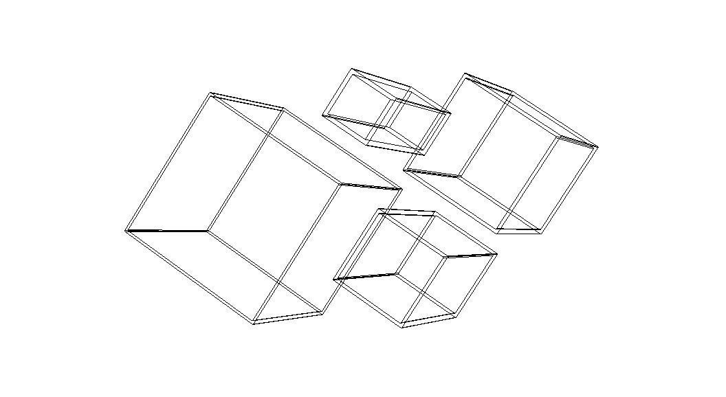 Extruded Aluminium Profile Enclosures Set for Square Tube Low-poly 3D model_8