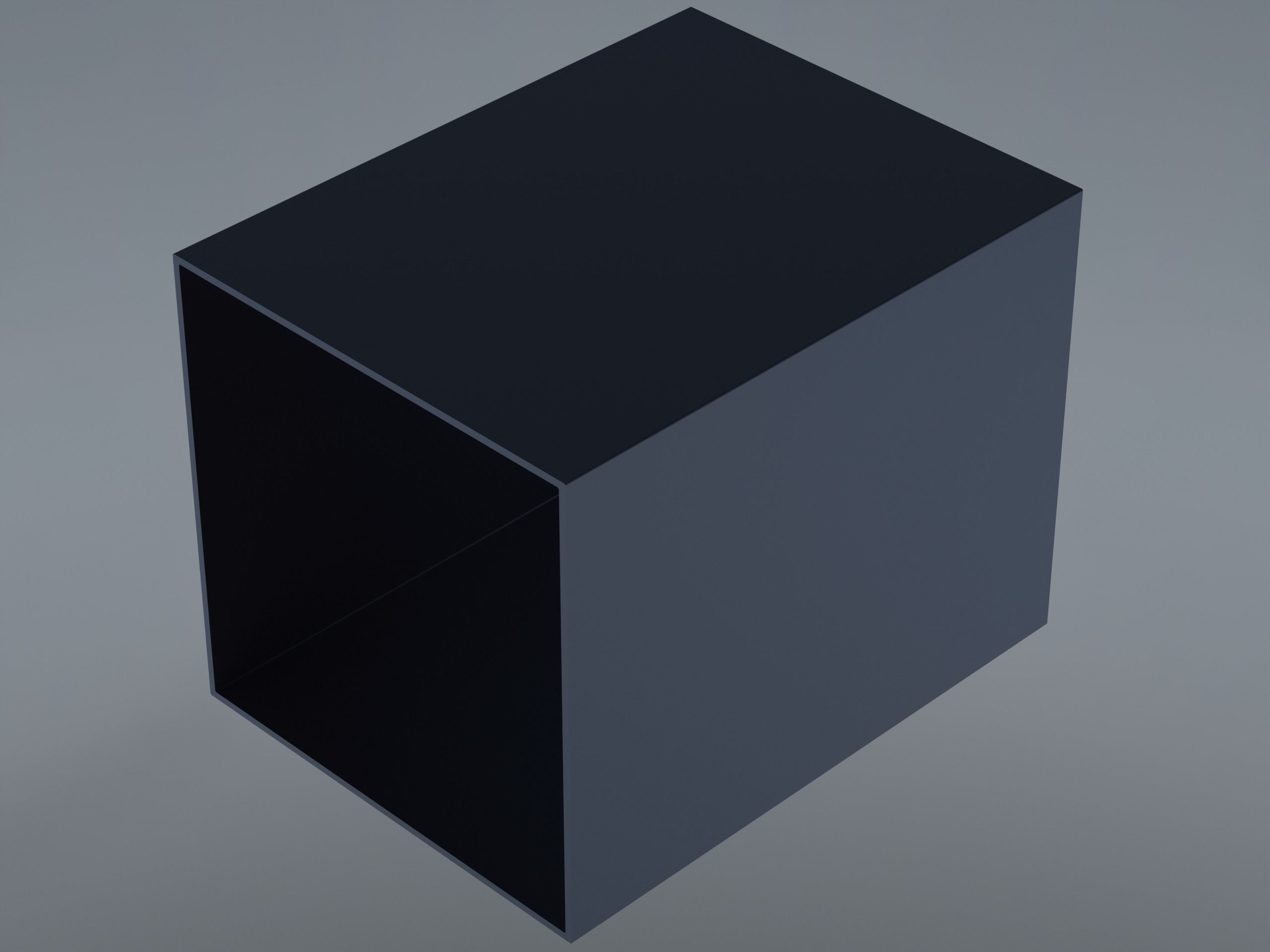 Extruded Aluminium Profile Enclosures Set for Square Tube Low-poly 3D model_4