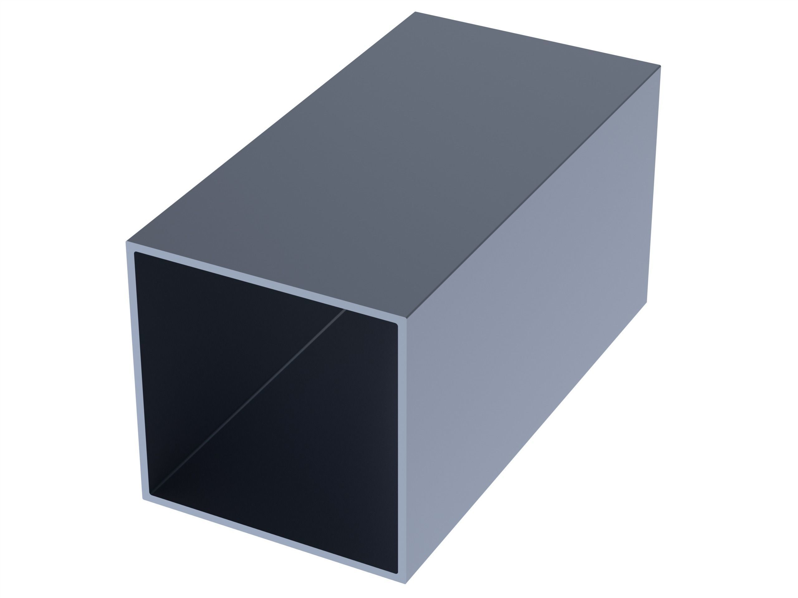 Extruded Aluminium Profile Enclosures Set for Square Tube Low-poly 3D model_3