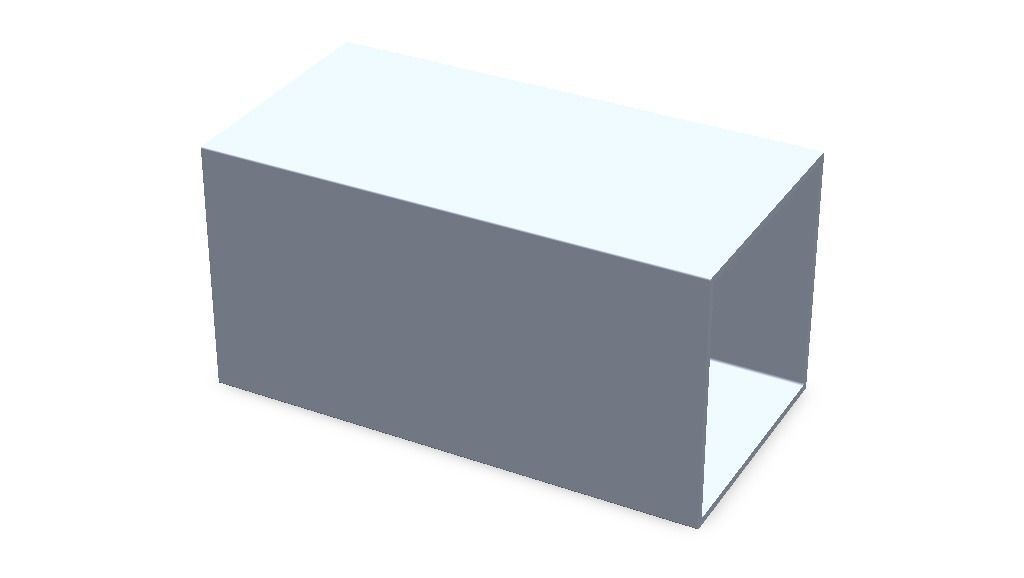 Extruded Aluminium Profile Enclosures Set for Square Tube Low-poly 3D model_53
