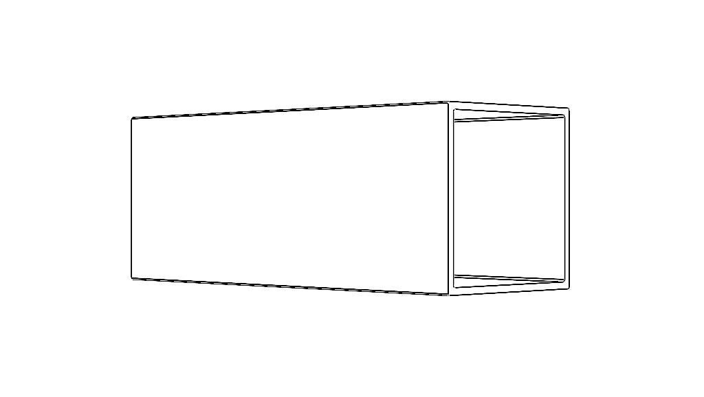 Extruded Aluminium Profile Enclosures Set for Square Tube Low-poly 3D model_38