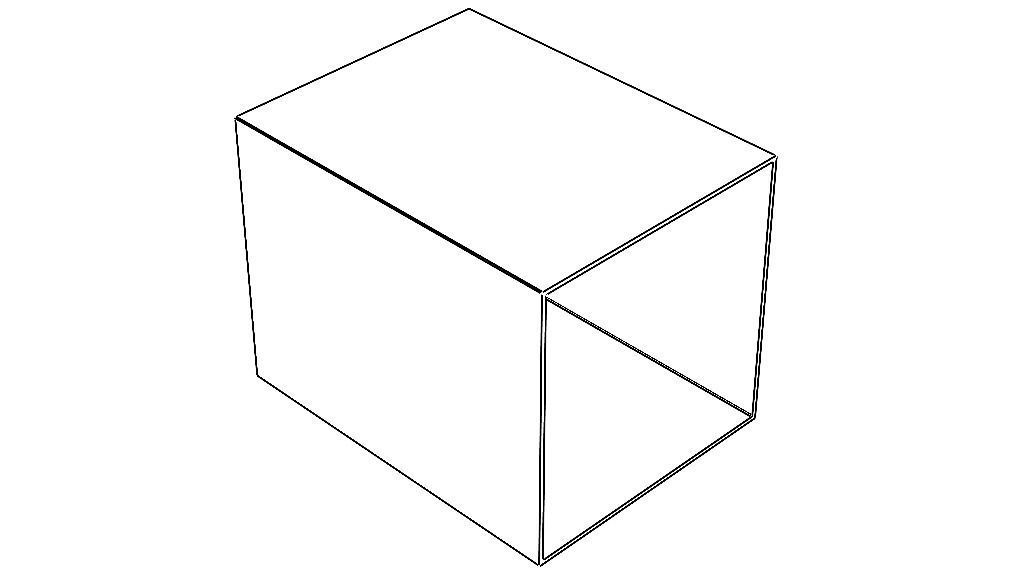 Extruded Aluminium Profile Enclosures Set for Square Tube Low-poly 3D model_61