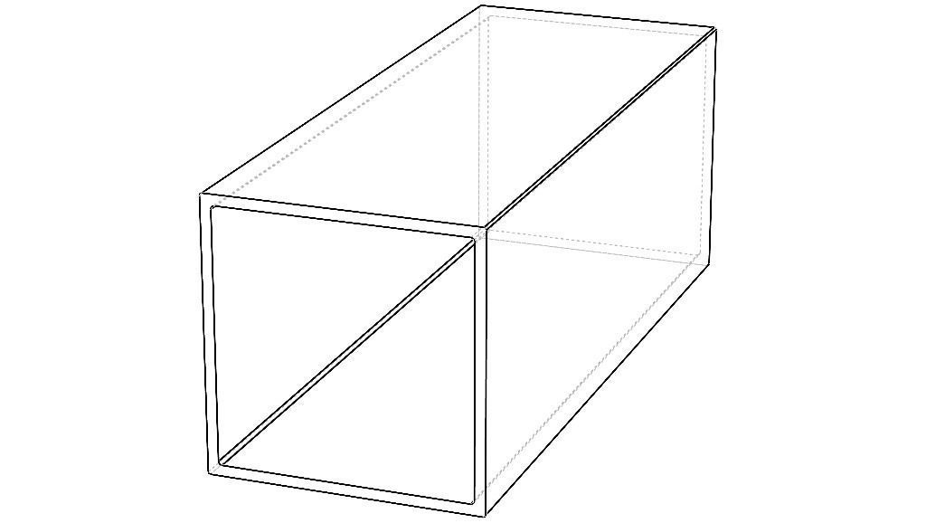 Extruded Aluminium Profile Enclosures Set for Square Tube Low-poly 3D model_31