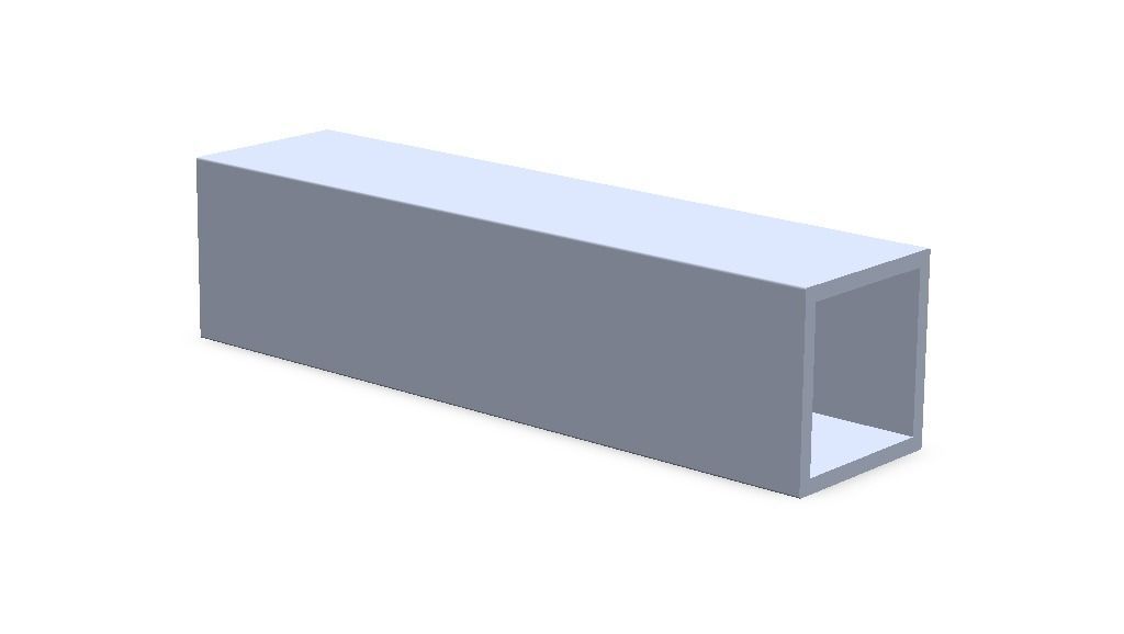 Extruded Aluminium Profile Enclosures Set for Square Tube Low-poly 3D model_29