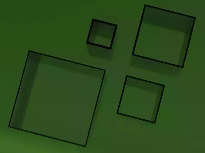 Extruded Aluminium Profile Enclosures Set for Square Tube