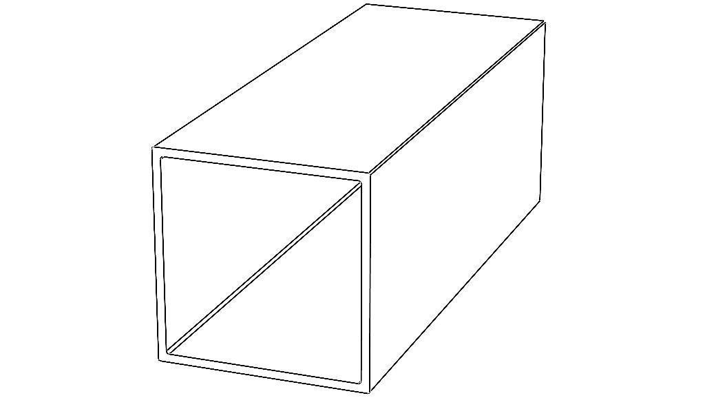 Extruded Aluminium Profile Enclosures Set for Square Tube Low-poly 3D model_30