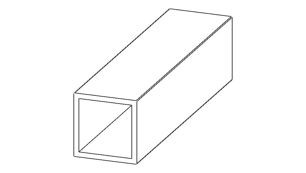 Extruded Aluminium Profile Enclosures Set for Square Tube Low-poly 3D model_18
