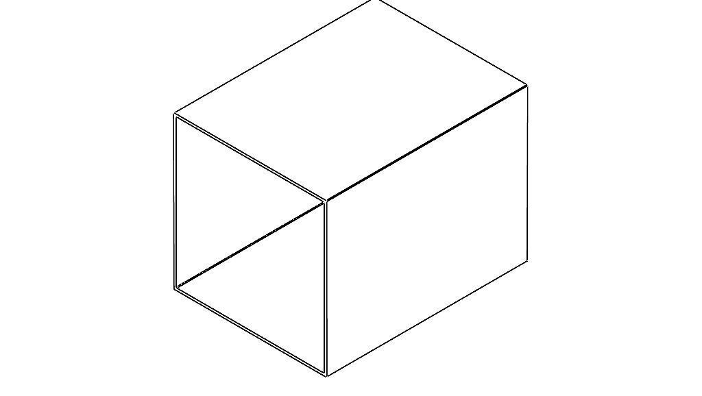 Extruded Aluminium Profile Enclosures Set for Square Tube Low-poly 3D model_54