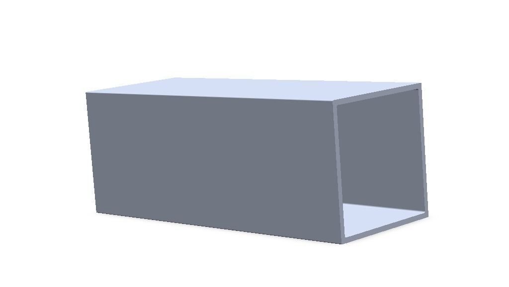 Extruded Aluminium Profile Enclosures Set for Square Tube Low-poly 3D model_41