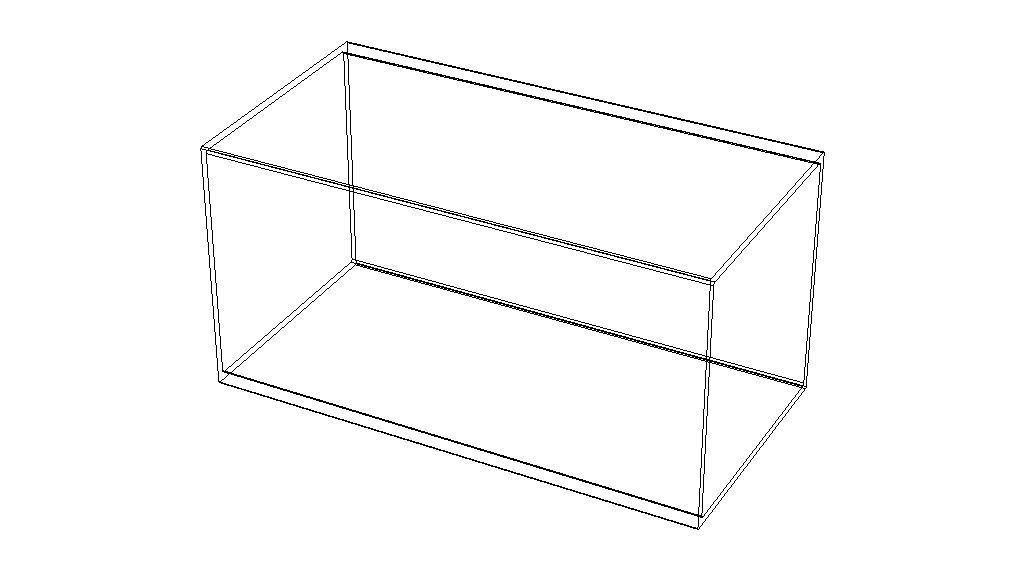 Extruded Aluminium Profile Enclosures Set for Square Tube Low-poly 3D model_52