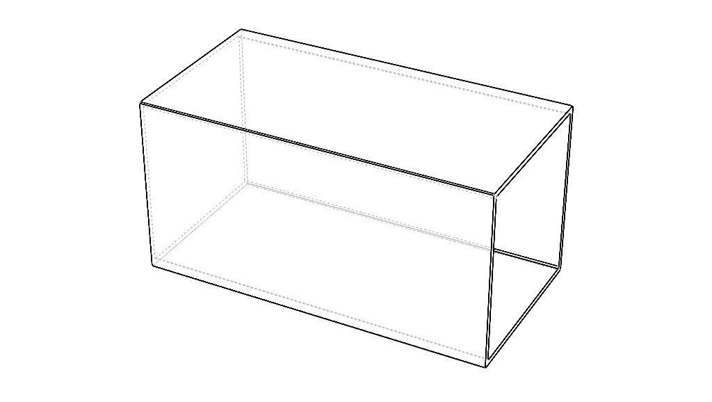 Extruded Aluminium Profile Enclosures Set for Square Tube Low-poly 3D model_51