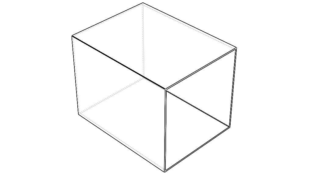Extruded Aluminium Profile Enclosures Set for Square Tube Low-poly 3D model_62