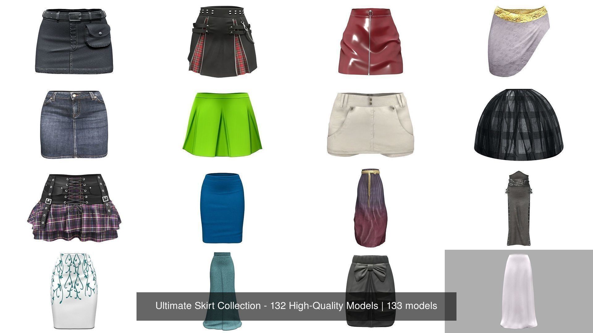 Ultimate Skirt Collection - 132 High-Quality Models _29