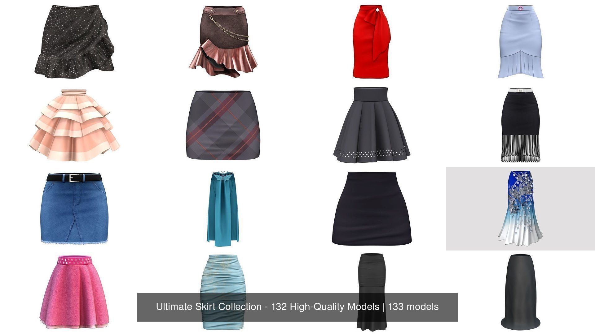 Ultimate Skirt Collection - 132 High-Quality Models _36