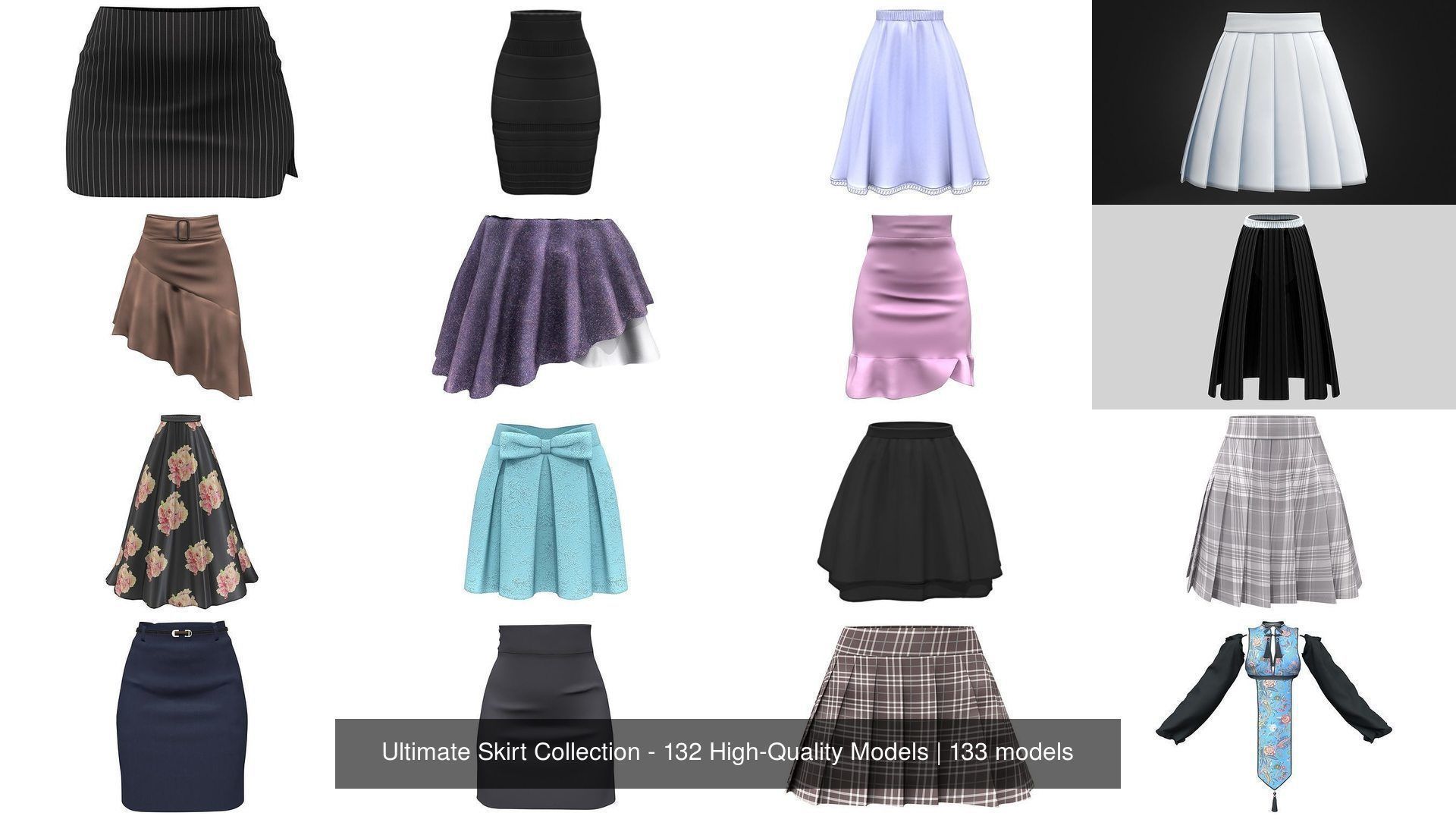 Ultimate Skirt Collection - 132 High-Quality Models _48