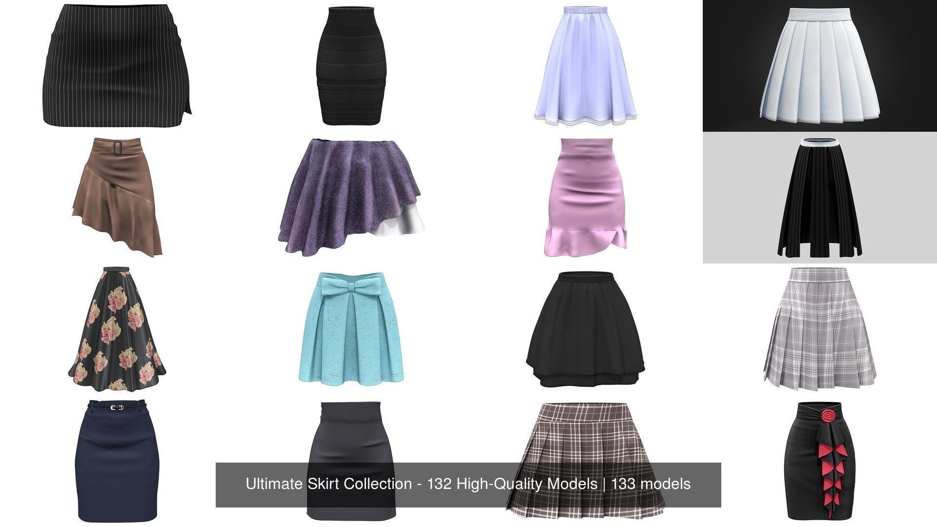 Ultimate Skirt Collection - 132 High-Quality Models _46