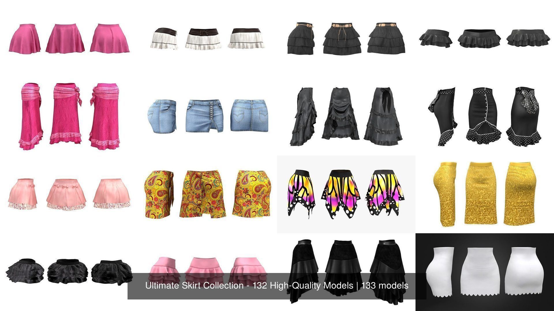 Ultimate Skirt Collection - 132 High-Quality Models _12