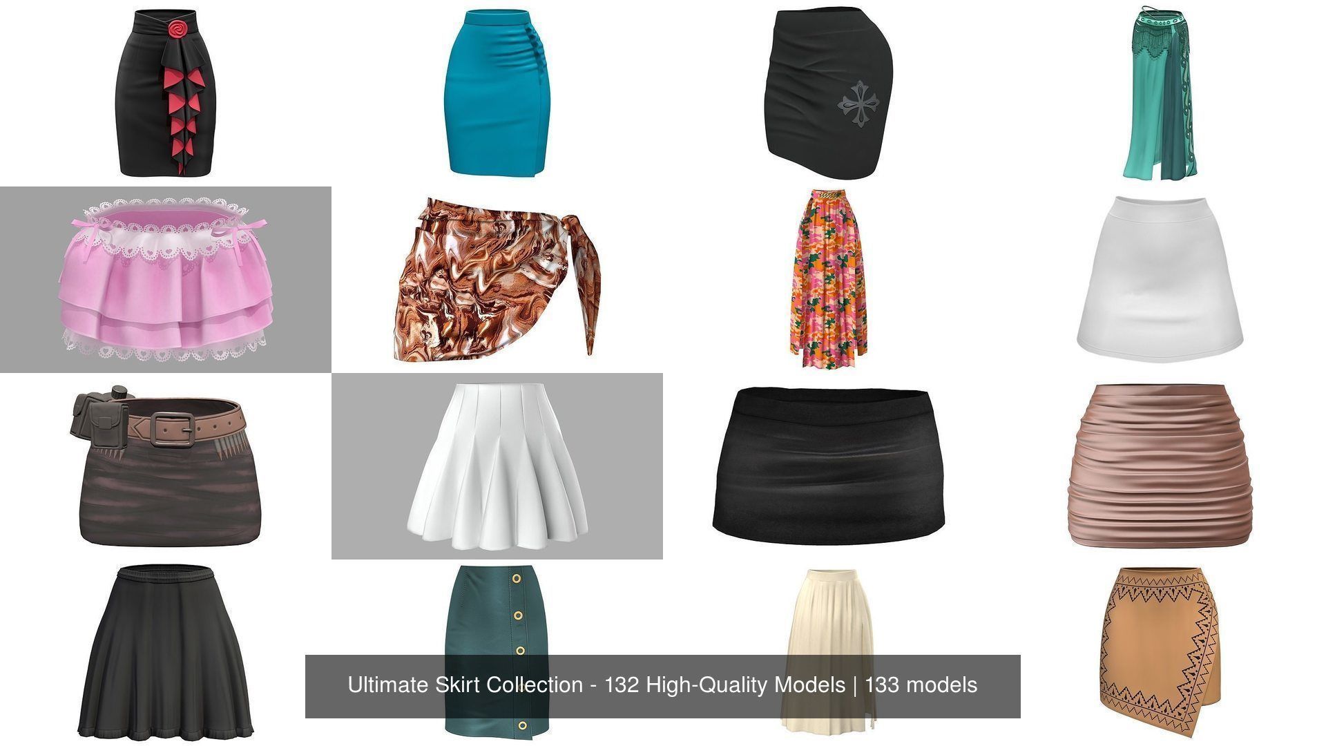 Ultimate Skirt Collection - 132 High-Quality Models _55