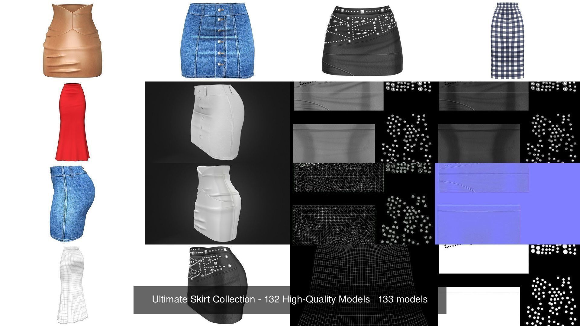 Ultimate Skirt Collection - 132 High-Quality Models _63