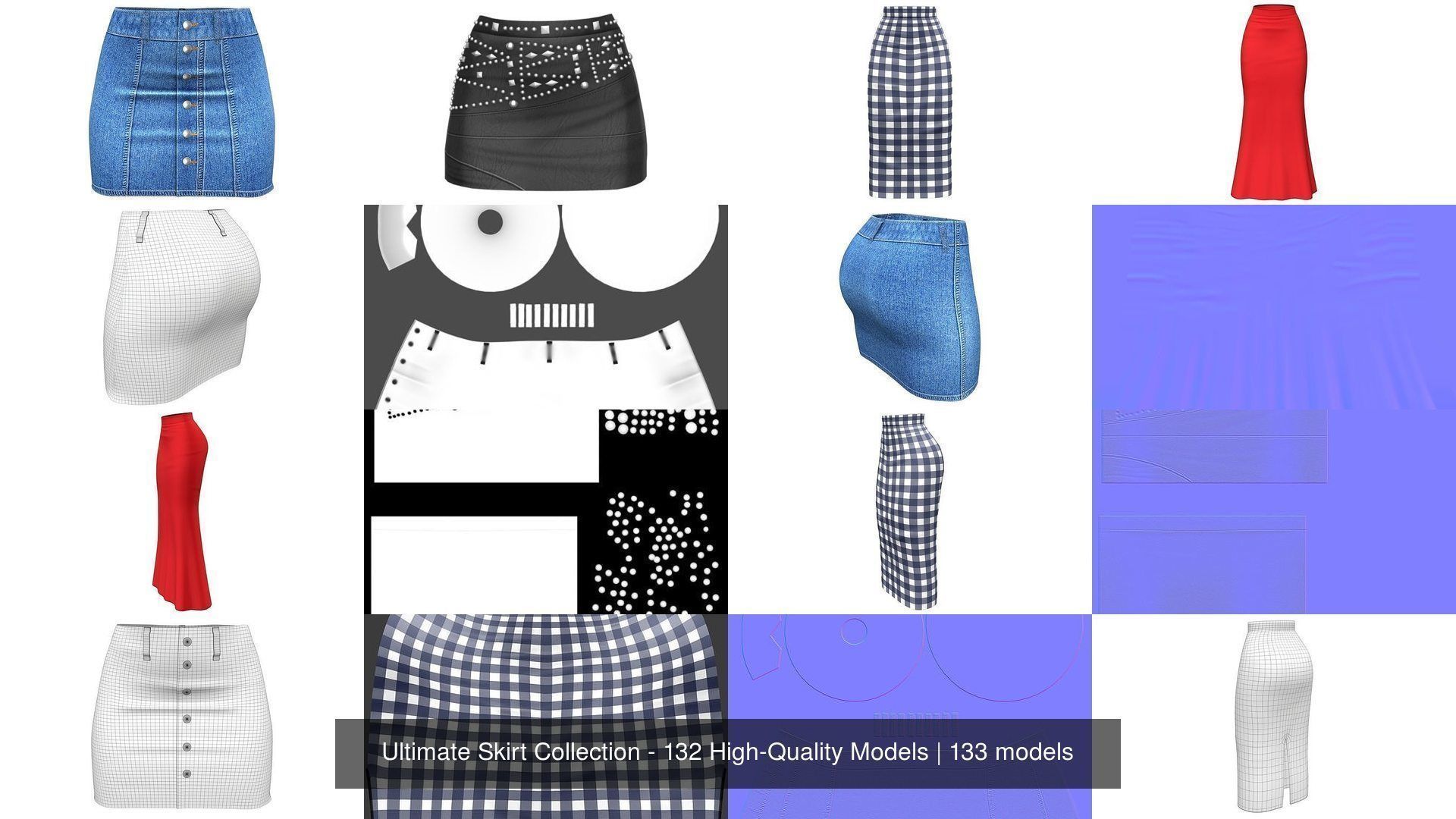 Ultimate Skirt Collection - 132 High-Quality Models _59