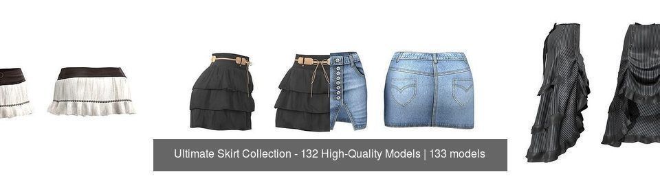 Ultimate Skirt Collection - 132 High-Quality Models _11