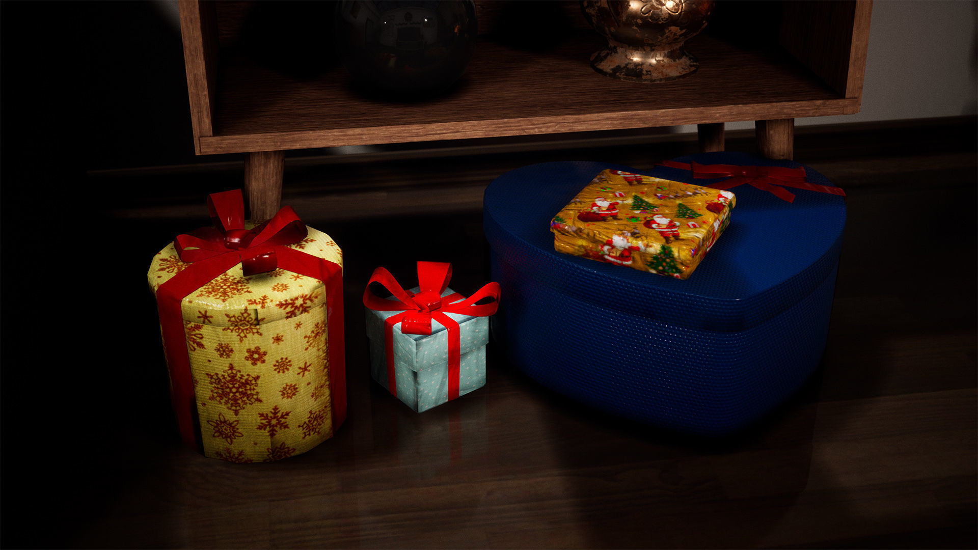 Christmas Package 120 Assets Low-poly 3D model_12