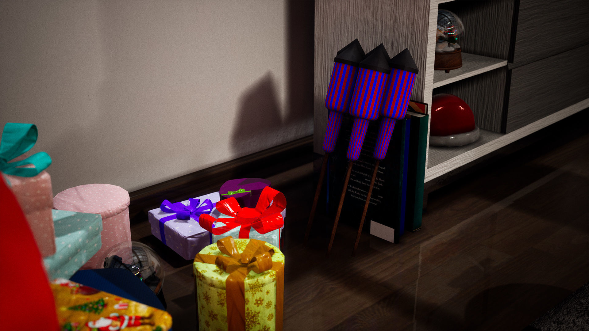 Christmas Package 120 Assets Low-poly 3D model_4