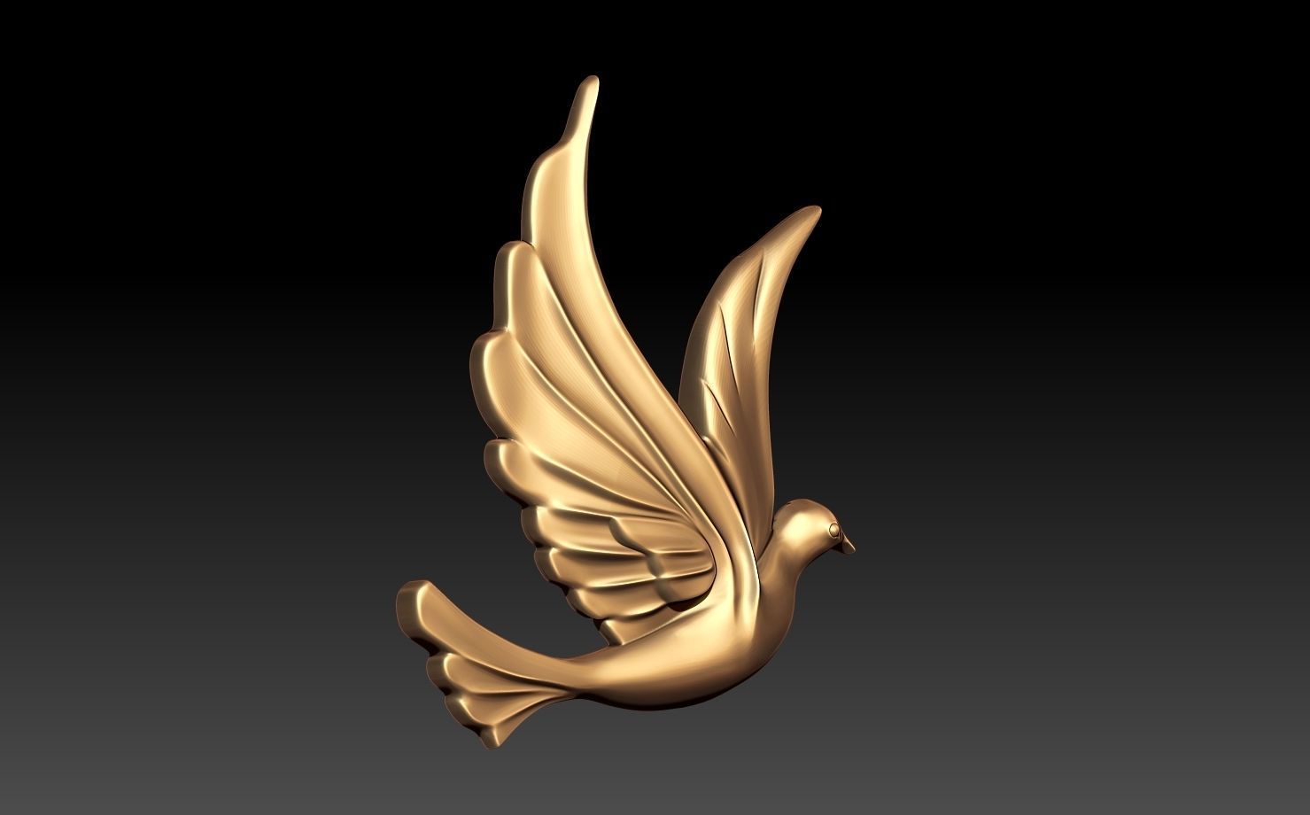 BIRD PENDANT 3D print model_2