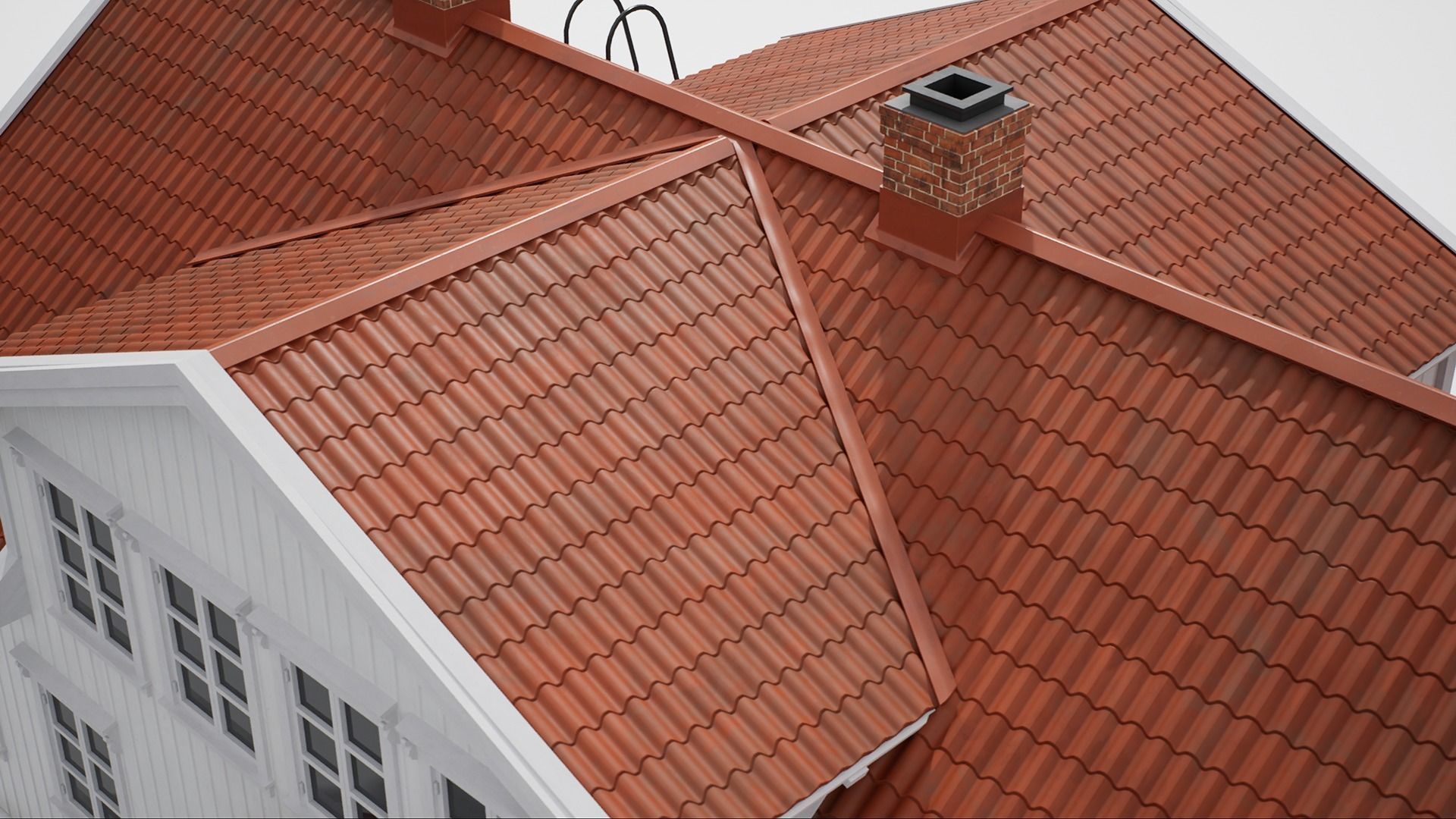 White House Low-poly 3D model_10